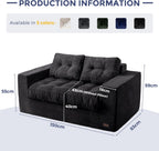 2 Seater Sofa Corduroy Couch with Armrests Loveseat