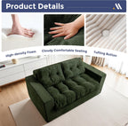 2 Seater Sofa Corduroy Couch with Armrests Loveseat