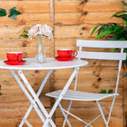 2 Seater Sussex Bistro Set Folding Table Chairs