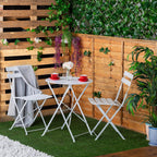2 Seater Sussex Bistro Set Folding Table Chairs