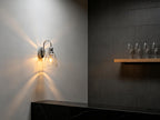 2 Sets of Vintage Elegant Glass Sconce Wall