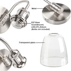 2 Sets of Vintage Elegant Glass Sconce Wall
