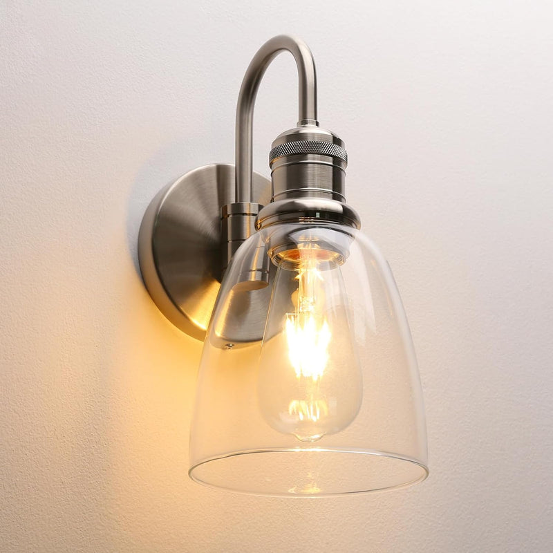 2 Sets of Vintage Elegant Glass Sconce Wall