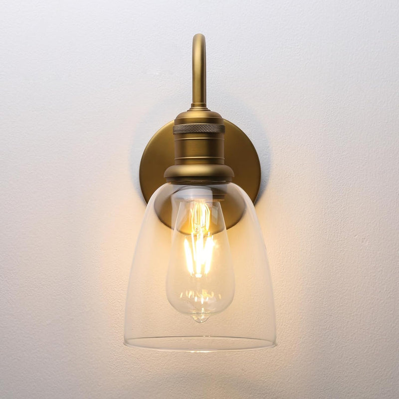 2 Sets of Vintage Elegant Glass Sconce Wall