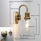 2 Sets of Vintage Elegant Glass Sconce Wall