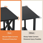 2-Tier Coffee Table 100CM Round Corner for Small