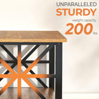 2-Tier Coffee Table 100CM Round Corner for Small