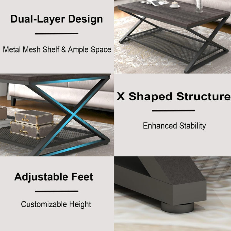 Coffee Table for Living Room Tables Storage