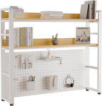 2-Tier Desk Shelf with Concealed Screws Design
