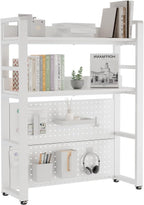 2-Tier Desk Shelf with Concealed Screws Design