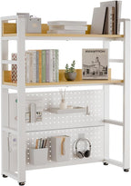 2-Tier Desk Shelf with Concealed Screws Design