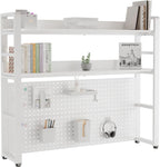 2-Tier Desk Shelf with Concealed Screws Design