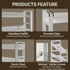 2-Tier Desk Shelf with Concealed Screws Design