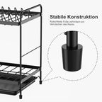 2 Tier Dish Drainer Rack for Small Kitchens