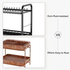 2 Tier Dish Drainer Rack for Small Kitchens