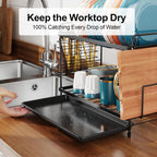 2 Tier Dish Drainer Rack for Small Kitchens