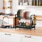 2 Tier Dish Drainer Rack for Small Kitchens
