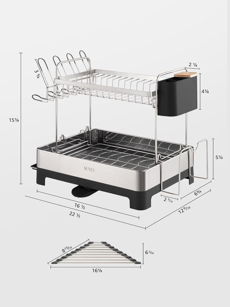2 Tier Dish Drying Rack Extra Large
