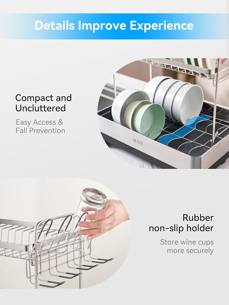 2 Tier Dish Drying Rack Extra Large
