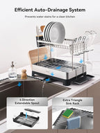 2 Tier Dish Drying Rack Extra Large