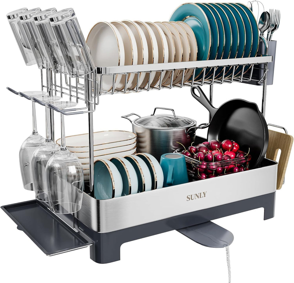 2 Tier Dish Drying Rack Extra Large