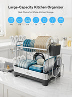 2 Tier Dish Drying Rack Extra Large