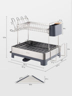2 Tier Dish Drying Rack Extra Large