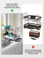 2 Tier Dish Drying Rack Extra Large