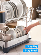 2 Tier Dish Drying Rack Extra Large