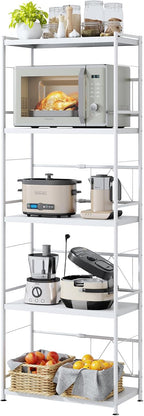 2 Tier Expandable Microwave Shelf Metal Stand Countertop
