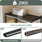2 Tier Expandable Microwave Shelf Metal Stand Countertop