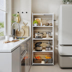 2 Tier Expandable Microwave Shelf Metal Stand Countertop