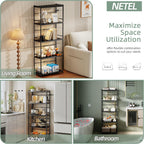 2 Tier Expandable Microwave Shelf Metal Stand Countertop