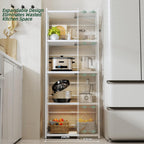2 Tier Expandable Microwave Shelf Metal Stand Countertop