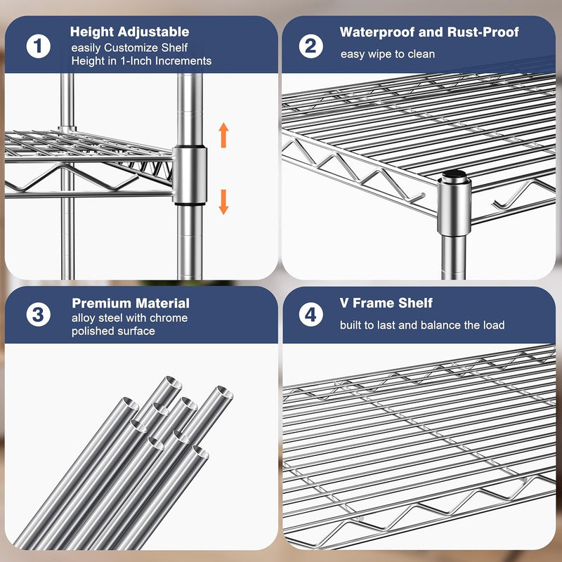 2-Tier Heavy Duty Shelving Unit