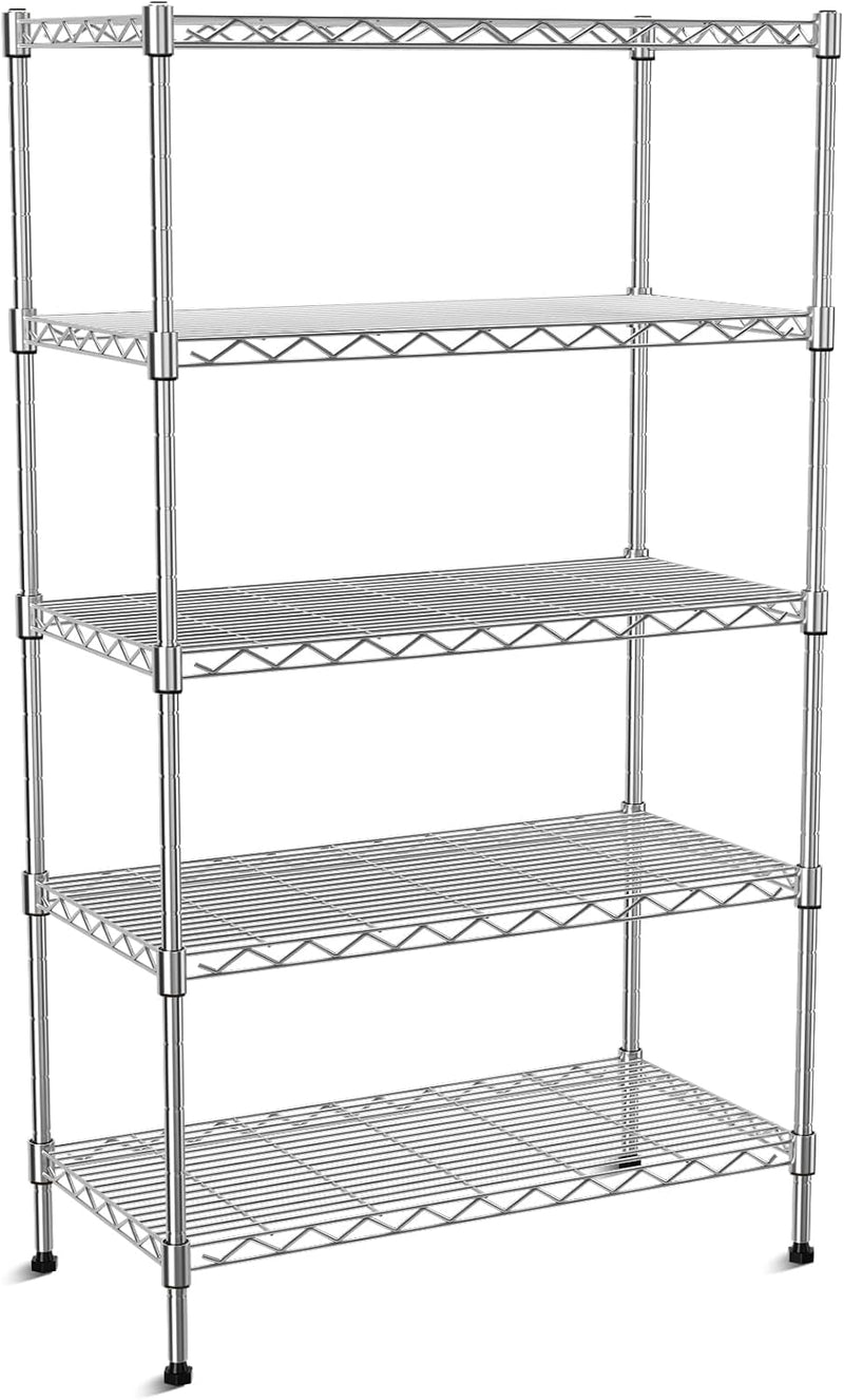 2-Tier Heavy Duty Shelving Unit 91wx45dx50h Cm Wire