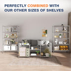 2-Tier Heavy Duty Shelving Unit 91wx45dx50h Cm Wire