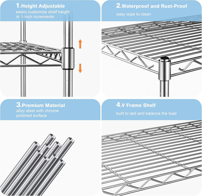 2-Tier Heavy Duty Shelving Unit