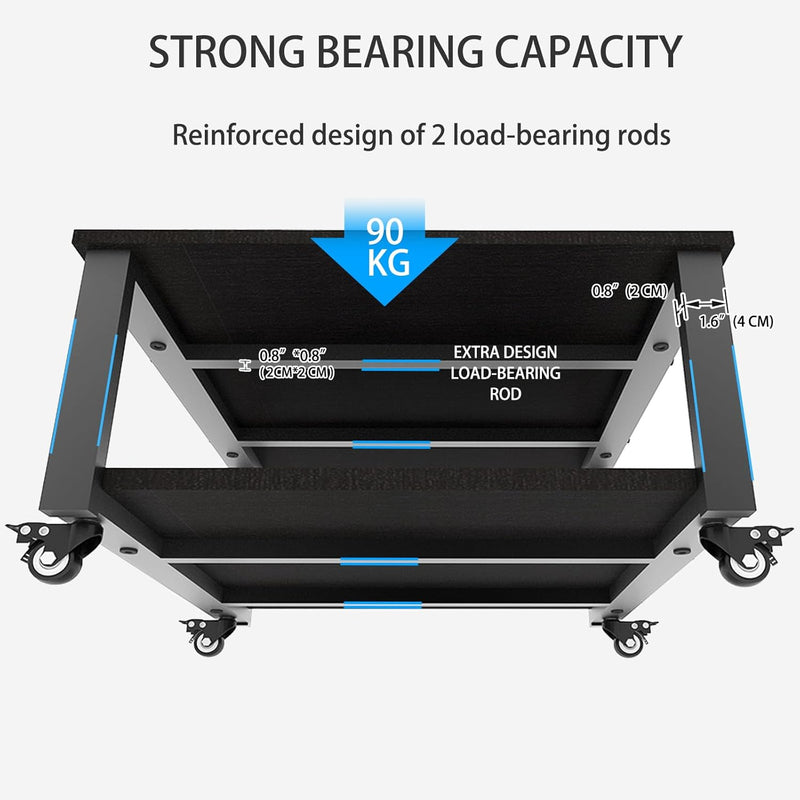 2 Tier Laser Printer Stand with Paper Storage