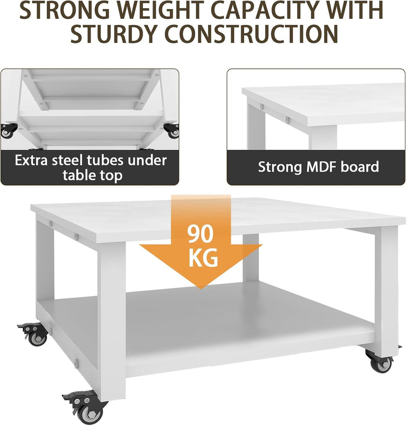 2 Tier Laser Printer Stand with Paper Storage