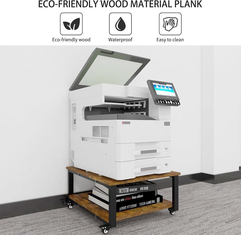 2 Tier Laser Printer Stand with Paper Storage