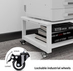 2 Tier Laser Printer Stand with Paper Storage