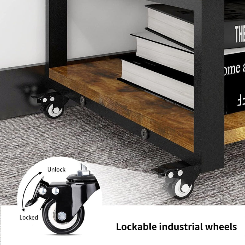 2 Tier Laser Printer Stand with Paper Storage