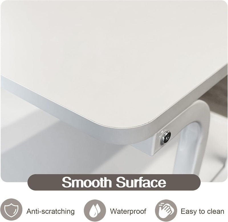 2-Tier Laser Printer Stand with Storage Shelf