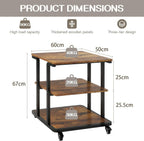 2-Tier Laser Printer Stand with Storage Shelf