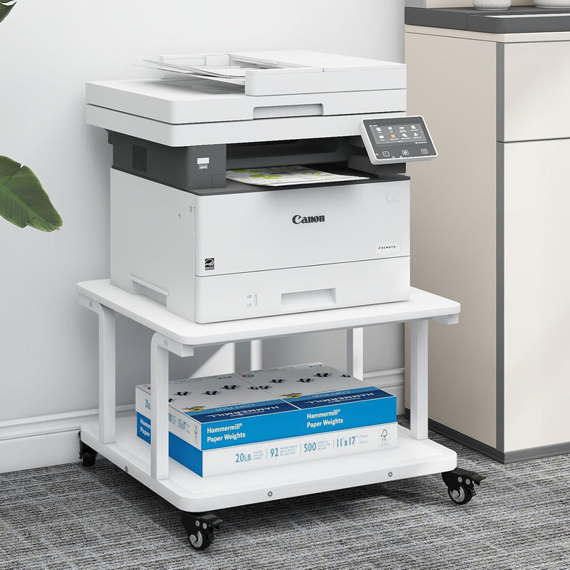 2-Tier Laser Printer Stand with Storage Shelf