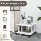 2-Tier Laser Printer Stand with Storage Shelf