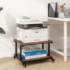 2-Tier Laser Printer Stand with Storage Shelf