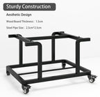 2-Tier Laser Printer Stand with Storage Shelf Movable