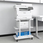 2-Tier Laser Printer Stand with Storage Shelf Movable